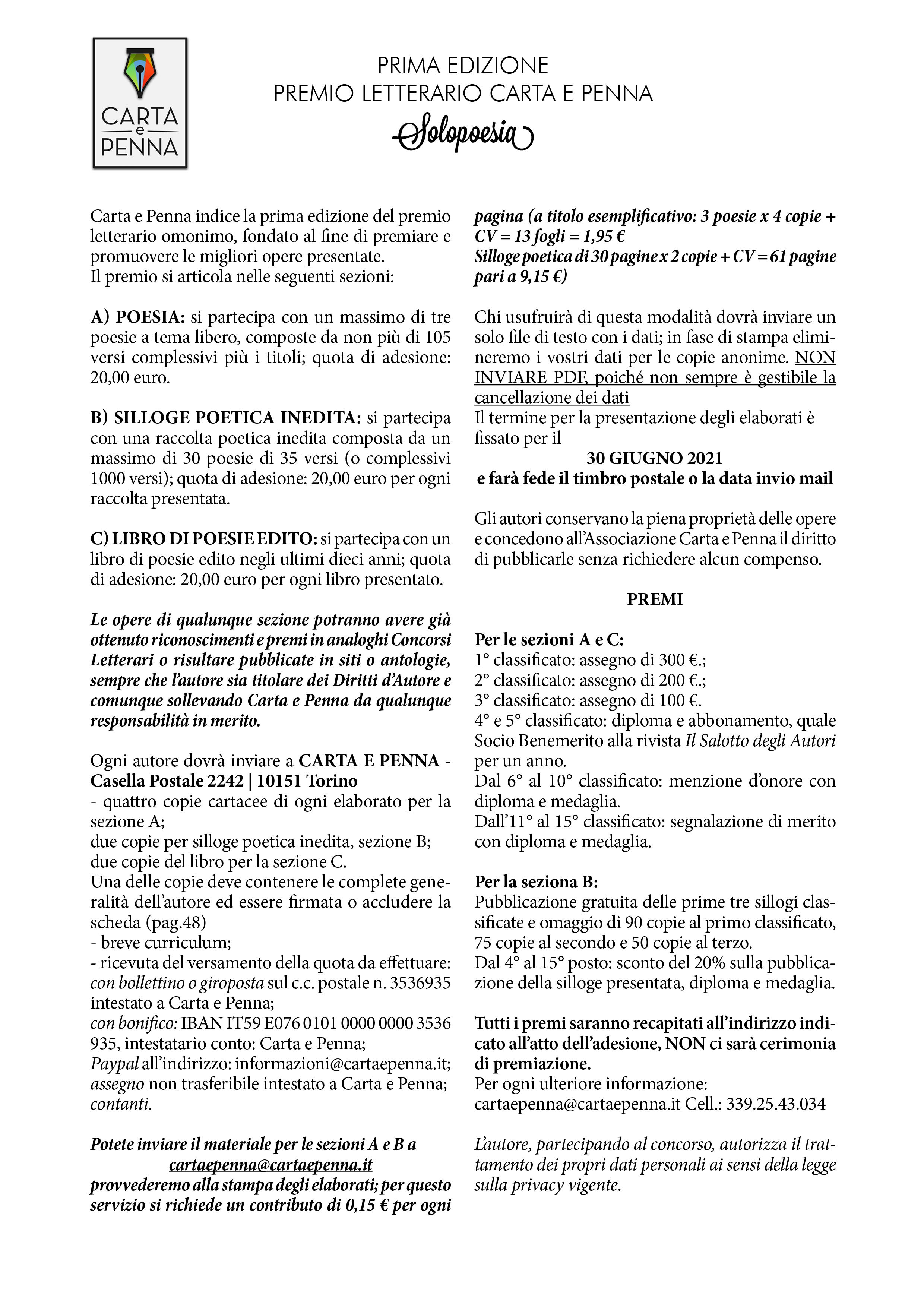 Carta E Penna Associazione Culturale Letteraria